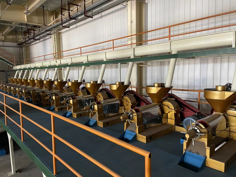 Ligne de production complète d'équipement de pressage d'huile de graines de colza et de tournesol 20T-250T/D (图3)